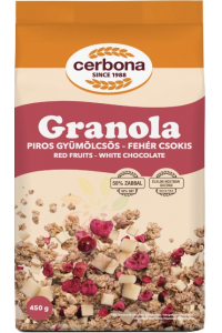 Obrázek pro Cerbona Granola s červeným ovocem a bílou čokoládou (450g)