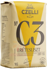 Obrázek pro Czelli Malom N° C3 Pšeničná mouka bílá štrúdlová BFF-55 (1000g)