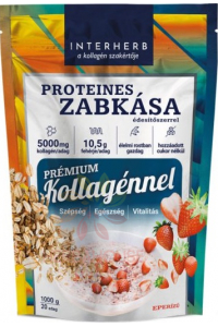 Obrázek pro Interherb Ovesná kaše bílkovinná s kolagenem se sladidlem s jahodovou příchutí (1000g)