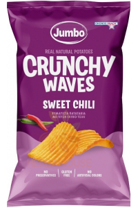 Obrázek pro Ohonos Jumbo Crunchy Bezlepkové bramborové chipsy Vroubky s příchutí sladké chilli (90g)