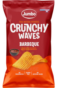 Obrázek pro Ohonos Jumbo Crunchy Bezlepkové bramborové chipsy Vroubky s příchutí BBQ (90g)