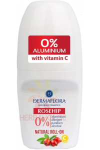 Obrázek pro Dermaflora Roseship Roll-on Kuličkový deodorant s olejem z plodů šípku a vitamínem C (50ml)
