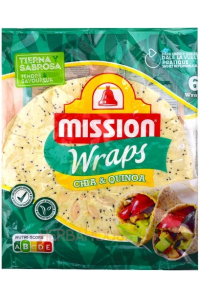 Obrázek pro Mission Wrap tortilla s chia a quinoa 6ks (370g)