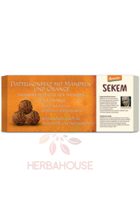 Obrázek pro Demeter Sekem Bio Datlové kuličky s mandlemi a pomerančem (120g)
