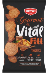 Obrázek pro Detki Vitál Fitt Gourmet Slané krekry s příchutí karamelizovaná cibulka (100g)