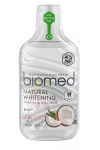 Obrázek pro Biomed Natural Whitening přírodní jemná bělící ústní voda (500ml)