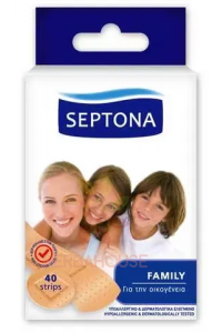 Obrázek pro Septona Family Strips náplasti na drobná poranění (40ks)