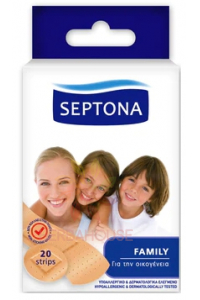 Obrázek pro Septona Family Strips náplasti na drobná poranění (20ks)