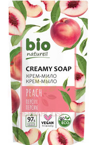 Obrázek pro Bio Naturell Tekuté krémové mýdlo Broskev - náhradní náplň (460ml)