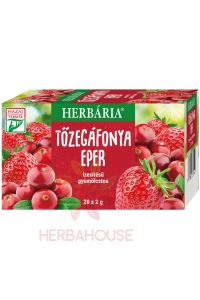 Obrázek pro Herbária Ovocný čaj s příchutí jahody a brusinky porcovaný (20ks)