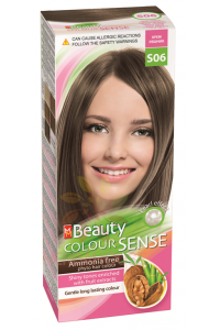 Obrázek pro MM Beauty Colour Sense permanentní barva na vlasy S06 - krémový lískový ořech (125ml)
