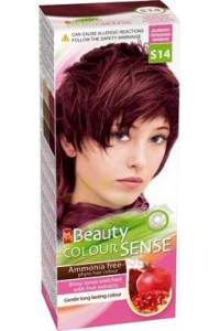 Obrázek pro MM Beauty Colour Sense permanentní barva na vlasy S14 - tmavě třešňově červená (125ml)