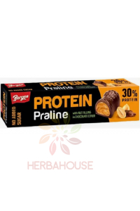 Obrázek pro Bergen Protein Praline Mléčná čokoláda se sladidlem plněná arašídovým krémem (50g)