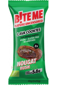 Obrázek pro B!te Me Bio Lávové sušenky plněné krémovou nugátovou náplní (40g)
