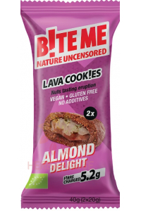Obrázek pro B!te Me Bio Lávové sušenky plněné krémovou mandlovou nádivkou (40g)