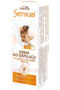 Obrázek pro Joanna Sensual Depilační krém pro citlivé oblasti s ovesným mlékem (100g)