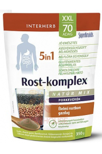 Obrázek pro Interherb Interherb XXL Rost-komplex 5v1 – přírodní vláknina na trávení, zácpu a detox (350g)
