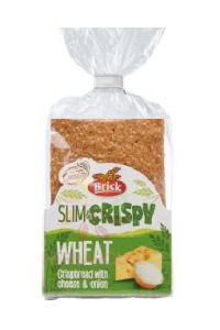 Obrázek pro Brick Slim&Crispy Pšeničné křehké plátky se sýrem a cibulí (130g)