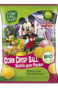 Obrázek pro LLS Bio Bezlepkový Mickey kukuřičný snack s příchutí žvýkačky (30g)