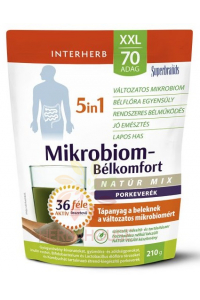 Obrázek pro Interherb Mikrobiom 5v1 natur - probiotický a vlákninový mix pro zdravá střeva (210g)