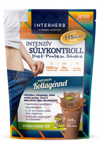 Obrázek pro Interherb Intenziv Diet Shake proteinový nápoj s kolagenem a sladidlem - dubajská čokoláda (528g)