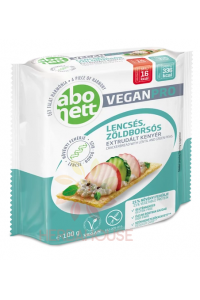 Obrázek pro Abonett VeganPro Bezlepkový extrudovaný chléb s čočkou a zeleným hráškem (100g)