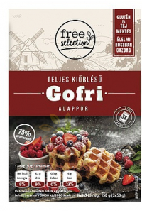 Obrázek pro Free Selection Bezlepková celozrnná moučná směs na gofry, vafle (150g)