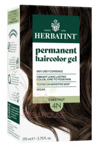 Obrázek pro Herbatint Přírodní permanentní barva na vlasy 4N - kaštan (170ml)