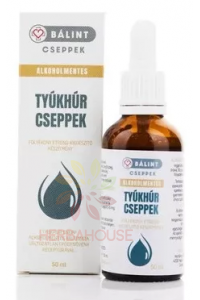 Obrázek pro Bálint cseppek Hvězdice prostřední a listy artyčoky bylinné kapky pro játra, žluč a trávení - bez alkoholu (50ml)