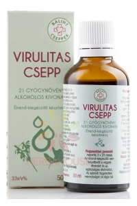 Obrázek pro Bálint cseppek Virulita bylinné kapky z 21 léčivých rostlin (50ml)