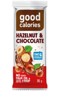 Good Calories Datlová tyčinka s lískovými ořechy a čokoládou (35g) Obrázek pro Good Calories Datlová tyčinka s lískovými ořechy a čokoládou (35g)