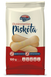 Obrázek pro Nett food Dlouhé piškoty bez lepku a laktózy (100g)