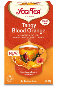 Obrázek pro Yogi Tea® Bio Tangy Blood Orange ájurvédský ovocně-bylinný čaj s pomerančem a ibiškem (17ks)