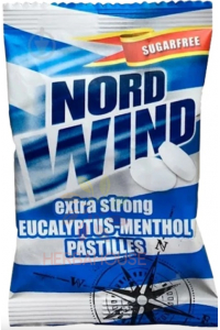 Obrázek pro Nordwind Extra strong Pastilky s příchutí eukalyptu a mentolu bez přidaného cukru (25g)