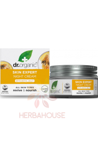 Dr. Organic Royal Jelly Bio Hydratační Noční krém na obličej s mateří kašičkou (50ml) Obrázek pro Dr. Organic Royal Jelly Bio Hydratační Noční krém na obličej s mateří kašičkou (50ml)