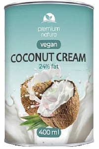 Premium Natura Bezlepkový kokosový krém 24% (400ml) Obrázek pro Premium Natura Bezlepkový kokosový krém 24% (400ml)