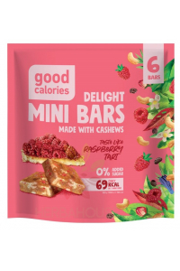 Obrázek pro Good Calories Datlové mini tyčinky s kešu ořechy a malinami bez přidaného cukru (102g)