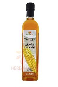 LoveDiet Olej z kukuřičných klíčků za studena lisovaný (500ml) Obrázek pro LoveDiet Olej z kukuřičných klíčků za studena lisovaný (500ml)