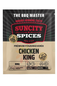 Obrázek pro SunCity Prémiové Chicken King BBQ koření – grilovací směs na kuřecí a krůtí maso (35g)