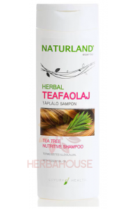 Obrázek pro Naturland Herbal výživný šampon s tea tree olejem proti lupům a vypadávání vlasů (200ml)