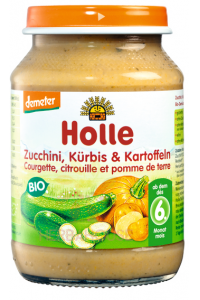 Obrázek pro Holle Bio Dětská zeleninová výživa cuketa a dýně s bramborami (190g)