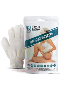 Obrázek pro Natur Tanya masážní rukavice na tělo a obličej – peelingová rukavice na podporu prokrvení a lymfy (1 pár)