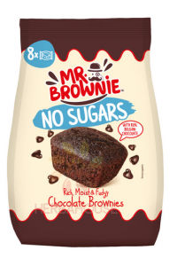 Obrázek pro Mr.Brownie Kakaové Brownies s kousky belgické čokolády bez přidaného cukru (200g)
