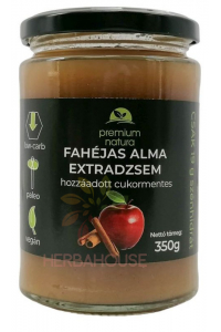 Obrázek pro Premium Natura Jablkovo-skořicový džem bez přidaného cukru (350g)