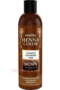 Obrázek pro Venita ​Henna Color Shampoo, šampon na hnědé a tmavé vlasy (250ml)