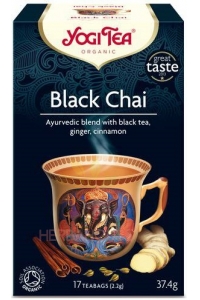 Obrázek pro Yogi Tea® Black Chai Bio Ajurvédský černý čaj zázvor, skořice (17ks)