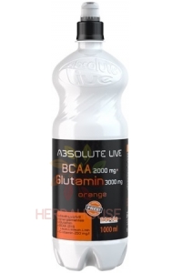 Obrázek pro Absolute Live BCAA Glutamin nesycený nápoj s pomerančovou příchutí bez cukru (1000ml)