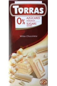 Obrázek pro Torras Bezlepková bílá čokoláda bez přidaného cukru (75g)