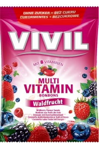Obrázek pro Vivil Multivitamin drops bez cukru lesní plody 8 vitamínů (60g)