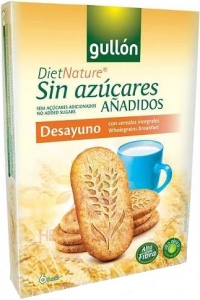 Obrázek pro Gullón Snídaňové sušenky s celozrnnými cereáliemi bez cukru (216g)
